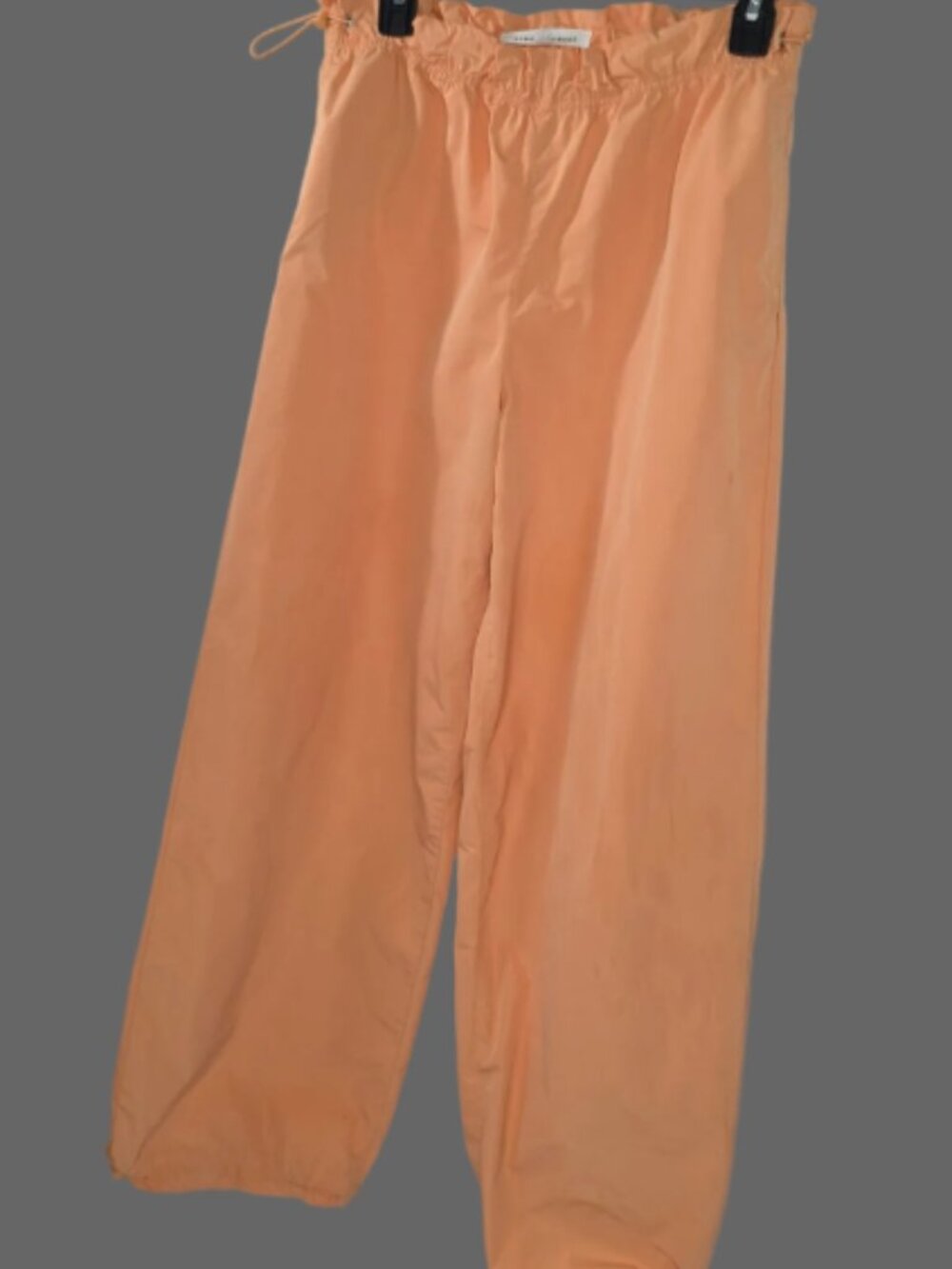 Almost Famous Peach Parachute Cargo Pants Size M Drawstring Jogger